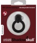 Чёрное виброкольцо Shadow Skull Cockring с черепом