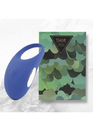 Синее кольцо с вибрацией Thor Cockring