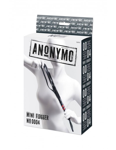 Черно-красный флоггер Anonymo - 45 см.