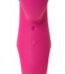 Розовый вибромассажер SMON №1 с бугорками - 21,5 см.