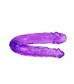 Двухголовый  фиолетовый фаллоимитатор - 29,8 см.