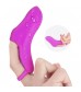 Фиолетовая перезаряжаемая насадка на палец с вибрацией OMG-RCT