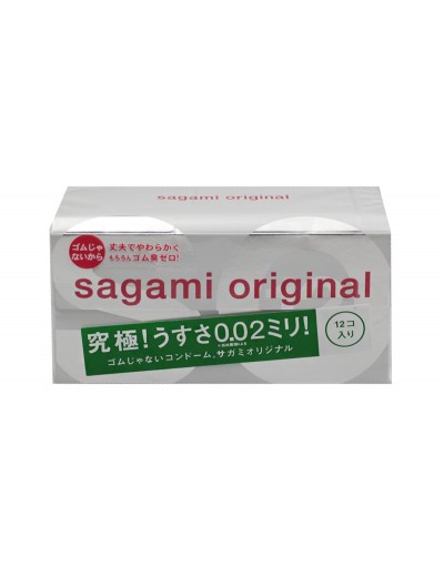 Ультратонкие презервативы Sagami Original 0.02 - 12 шт.