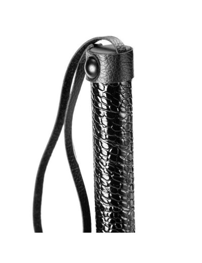 Черная мини-плеть Croco Whip - 38 см.