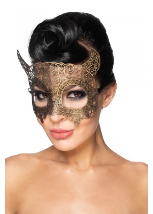 Золотистая карнавальная маска  Альнаир 