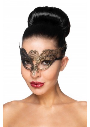 Золотистая карнавальная маска  Поррима 
