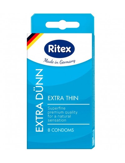 Ультратонкие презервативы RITEX EXTRA DUNN - 8 шт.