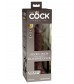 Коричневый фаллоимитатор 7  Silicone Dual Density Cock - 21 см.