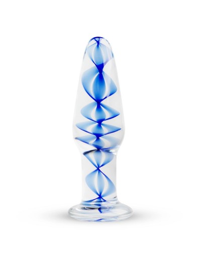 Прозрачная стеклянная пробка Glass Buttplug No.23 - 10,5 см.