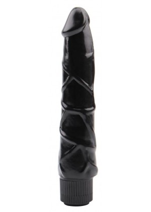 Черный вибратор-реалистик Ignite Vibrating Cock - 21,5 см.