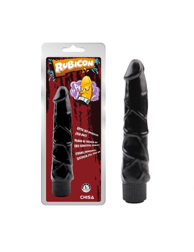 Черный вибратор-реалистик Ignite Vibrating Cock - 21,5 см.