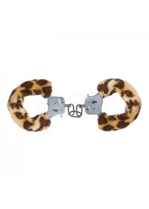 Наручники с леопардовым мехом Furry Fun Cuffs Leopard