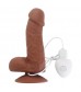 Коричневый вибратор SEDUCER 20 Function Ballsy Stud - 16,5 см.