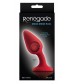 Красная анальная пробка со смещенным центром тяжести Renegade Knock Knock Plug - 11,9 см.