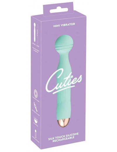 Зеленый мини-вибратор Cuties 2.0 - 17,2 см.