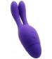 Фиолетовый вибратор INDULGENCE Dream Bunny - 15 см.