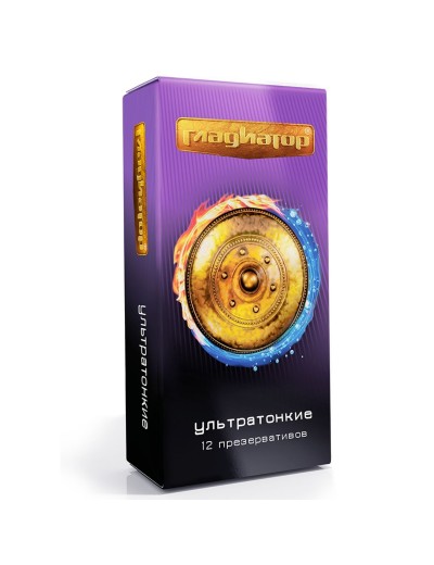 Презервативы  Гладиатор Ультратонкие  - 12 шт.