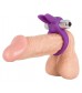 Фиолетовое эрекционное кольцо с вибрацией Smile Rabbit