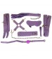 Пикантный набор БДСМ-аксессуаров фиолетового цвета
