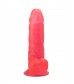 Розовый стимулятор в форме фаллоса на присоске - 15,5 см.