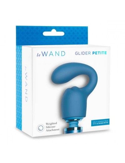 Синяя насадка Glider для вибратора Le Wand Petite