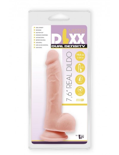 Телесный фаллоимитатор-реалистик Dual Density Dildo - 19,5 см.