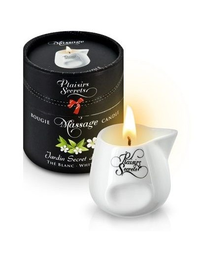 Массажная свеча с ароматом белого чая Jardin Secret D asie The Blanc - 80 мл.