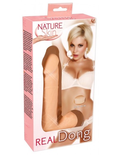 Фаллоимитатор Nature Skin Dildo Real Dong - 20 см.