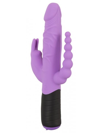 Сиреневый тройной вибратор Triple Vibrator - 22,2 см.