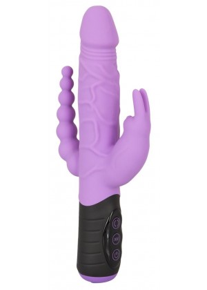 Сиреневый тройной вибратор Triple Vibrator - 22,2 см.