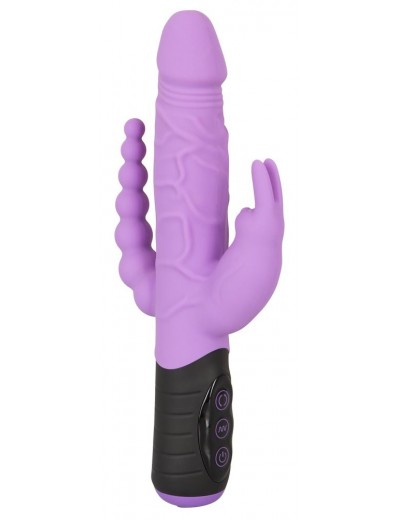 Сиреневый тройной вибратор Triple Vibrator - 22,2 см.