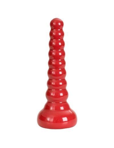 Ребристая анальная втулка Red Boy Anal Wand Butt Plug - 21,3 см.