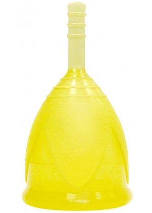 Желтая менструальная чаша размера S