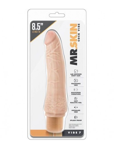 Телесный вибратор Cock Vibe 7 - 21,6 см.