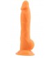 Оранжевый фаллоимитатор Rick.G - 22,6 см.