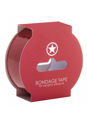 Красная лента Non Sticky Bondage Tape - 17,5 м.