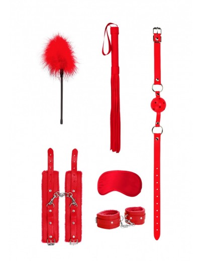Красный игровой набор Beginners Bondage Kit