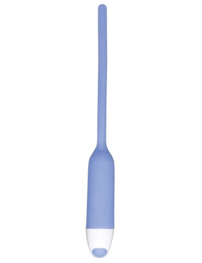 Голубой вибратор для уретры Dilator Vibe - 19 см.