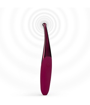 Фиолетовый точечный вибромассажер Senzi Vibrator - 14,7 см.