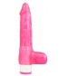 Розовый вибратор Luv Pleaser - 20 см.