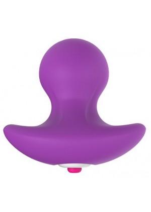 Фиолетовая вибропробка PLEASURE KNOB - 6,5 см.