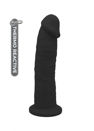 Черный фаллоимитатор на присоске DILDO 9INCH - 22 см.