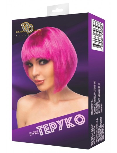 Ярко-розовый парик  Теруко