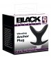 Чёрная анальная V-образная пробка Black Velvets Vibrating Anchor Plug с вибрацией - 10,3 см.