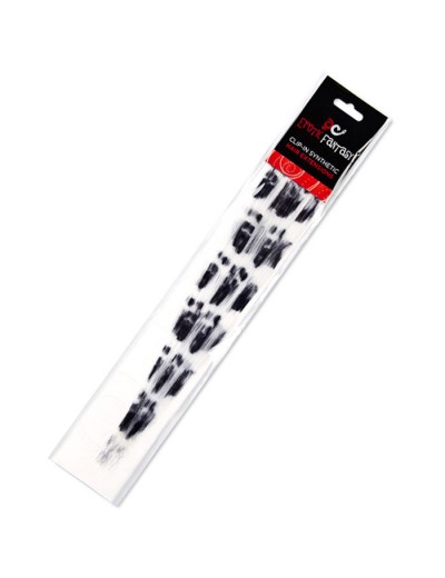 Черно-белые Clip-In локоны с принтом панды