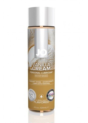 Лубрикант на водной основе с ароматом ванили JO Flavored Vanilla H2O - 120 мл.