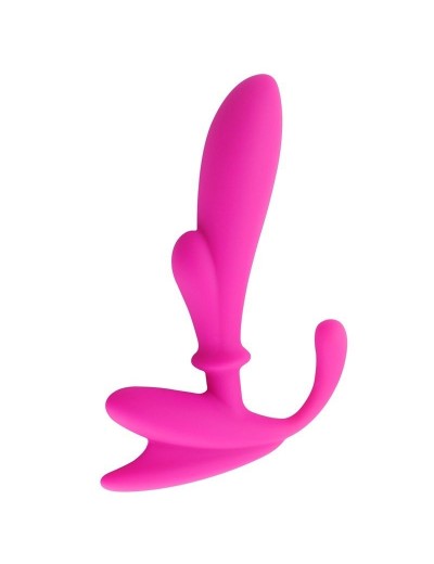 Розовый массажер простаты Anal Pleasure Beginers Prostate Stimulator - 14 см.