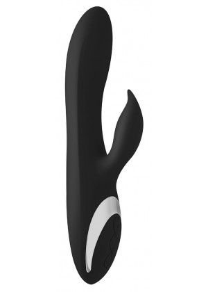 Черный вибромассажер-кролик Vibes N 2 - 22,5 см.