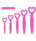 Набор розовых вагинальных расширителей с вибропулей Silicone Vaginal Dilator Set