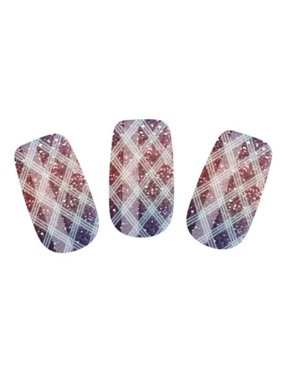 Набор лаковых полосок для ногтей Блестящий градиент Nail Foil